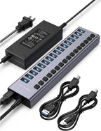 ACASIS, HS082, hub USB 3.2 de 16 puertos, alimentado