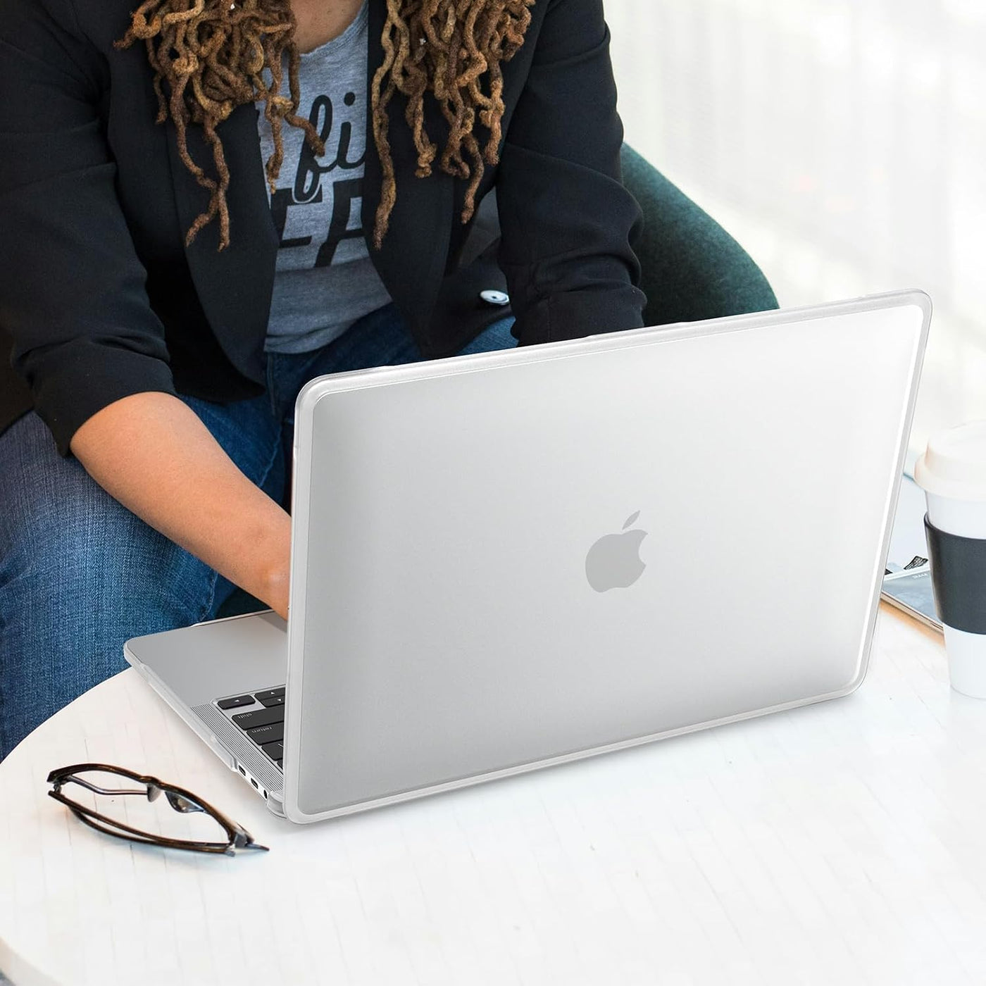 BlueSwan Funda rígida anticraqueado compatible con MacBook Pro de 1...