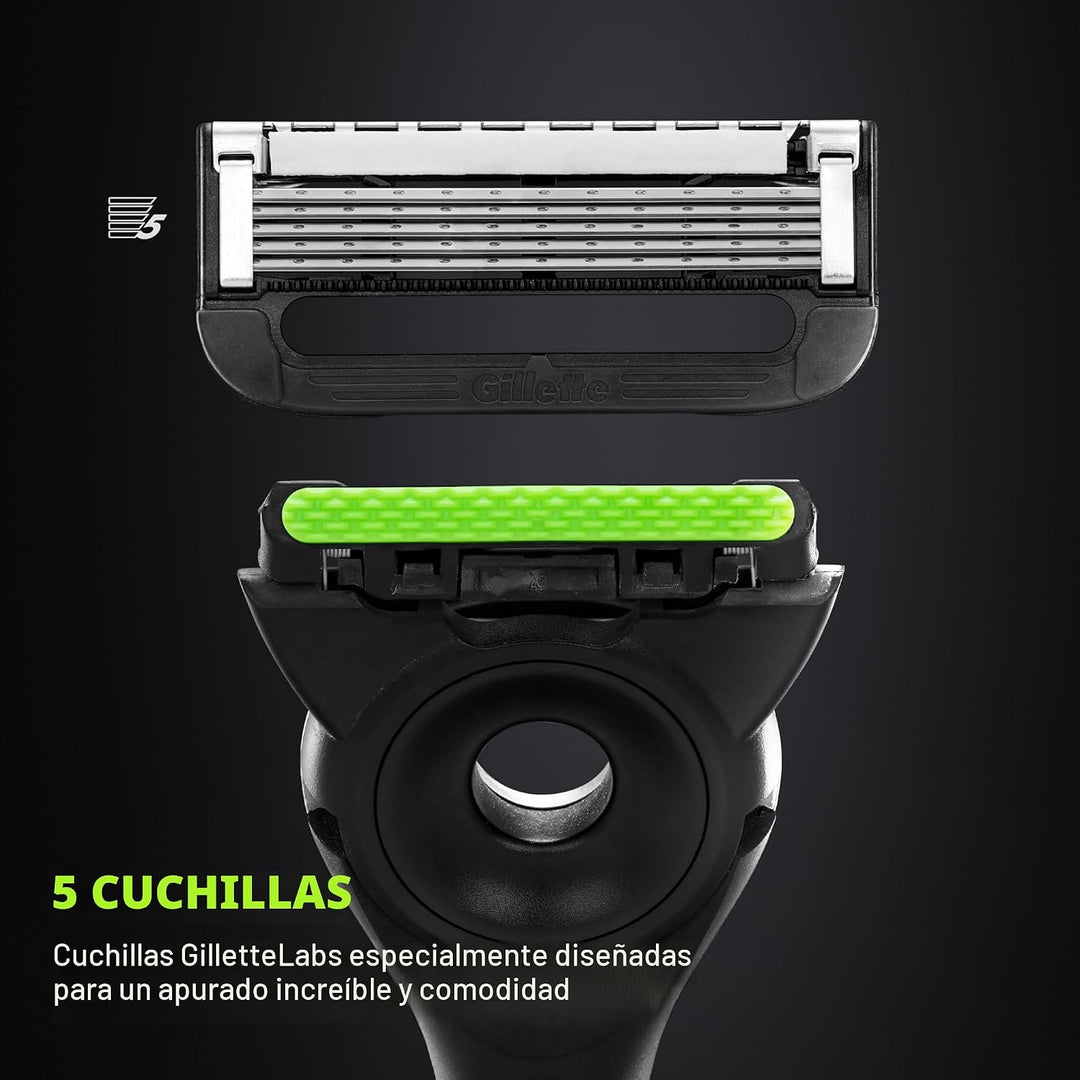 Gillette Labs - Recambios de cuchilla de afeitar, recortadora de má...