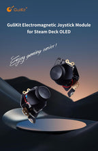 Módulo de Joystick de Efecto Hall GuliKit para Steam Deck OLED, Reemplazo de Joystick Electromagnético con Detección de Toque Original, sin Soldadura, Calibración con un Solo Botón, Joysticks con Tapas (No para LCD)