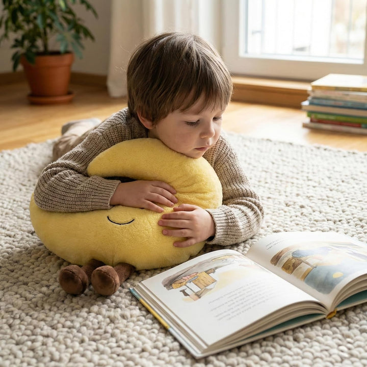 WEIGEDU Crescent Moon - Peluche de animal de peluche, bonita almoha...