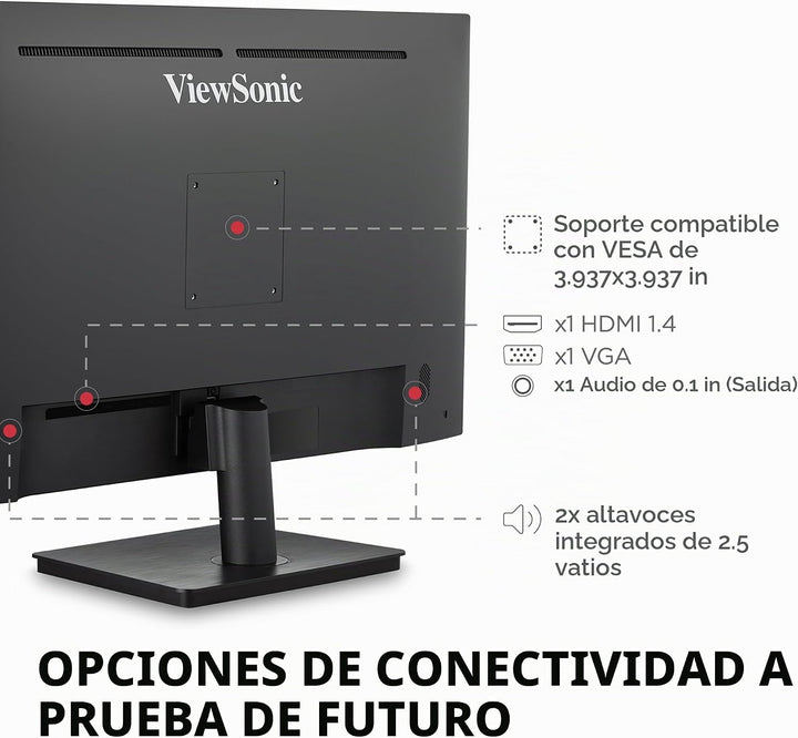 ViewSonic VA3209M Monitor IPS Full HD 1080p de 32 pulgadas con bise...