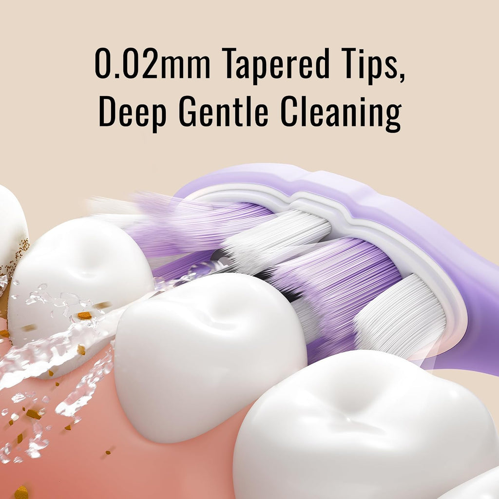 Soocas Multiclean - Cabezales de repuesto para cepillos de dientes eléctricos ultra suaves, compatibles con NEOS II y NEOS II Ultra, 2 cabezales de cepillo, cerdas suaves, azul medianoche