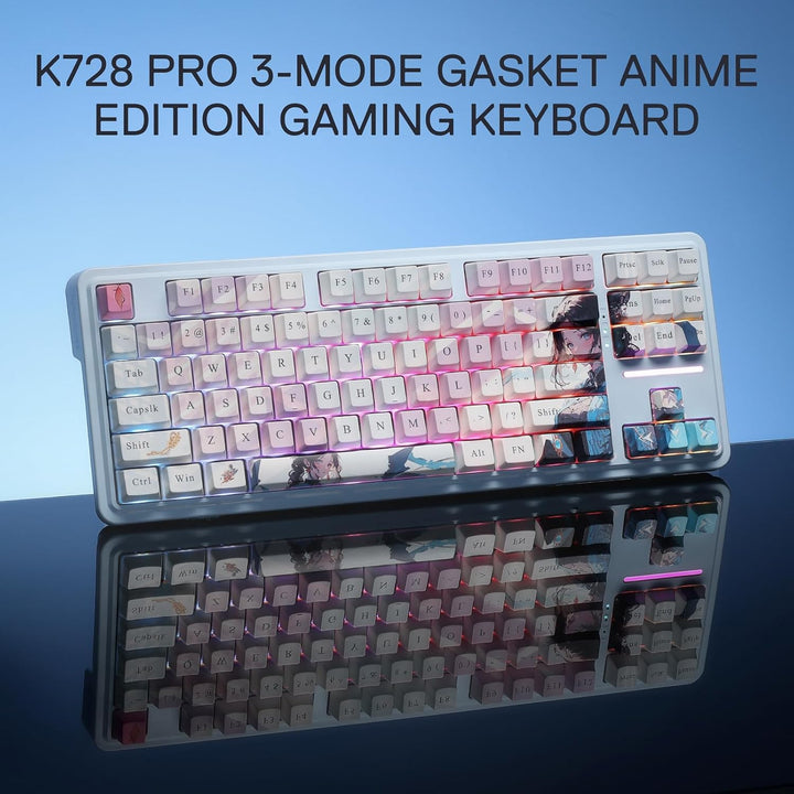 Teclado Gaming RGB Inalámbrico Redragon K728 PRO SE 80% 87 Teclas c...