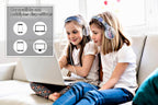 Frozen 2 - Auriculares para niños, diadema ajustable, sonido estéreo, conector de 0.138 in, auriculares con cable para niños, sin enredos, control de volumen, plegables, auriculares para niños sobre