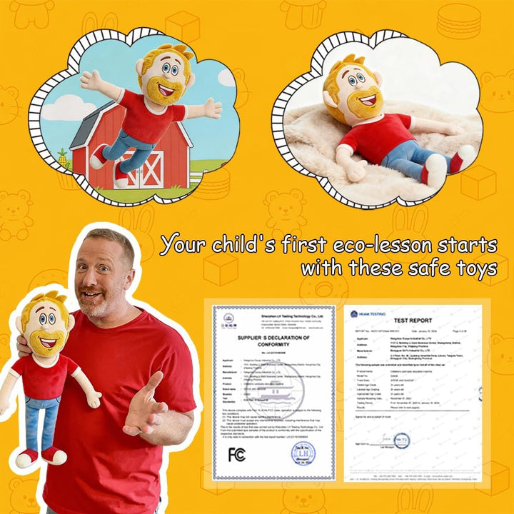 Juguetes de peluche de Steve y Maggie, para niños de 1 año en adela...