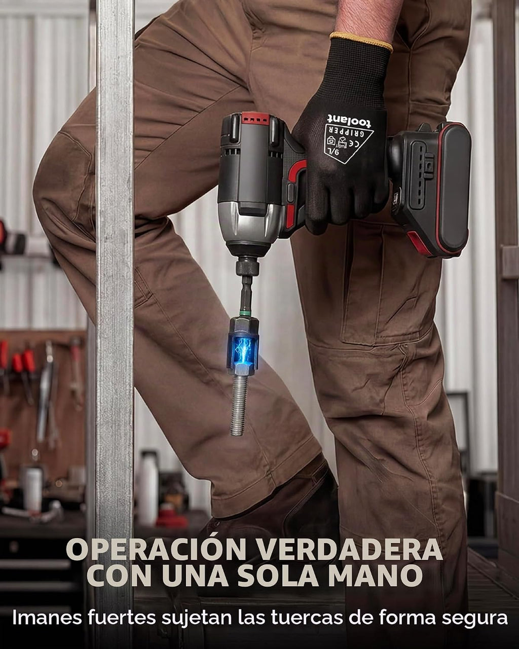 toolant Juego de destornilladores de tuercas magnéticas, 34 piezas