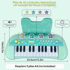 Sealive Teclado de Bebé para Niños Pequeños con Teclado de 24 Teclas para Niños de 1 a 3 Años
