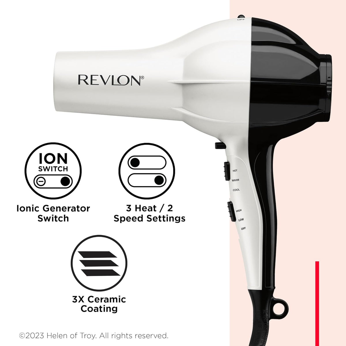 Secador de pelo Revlon con difusor 1875 W