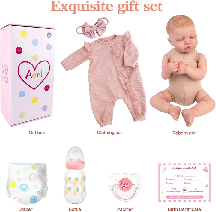 Aori Lifelike Reborn Baby Dolls - 20-Inch Realistic Newborn Real Li...