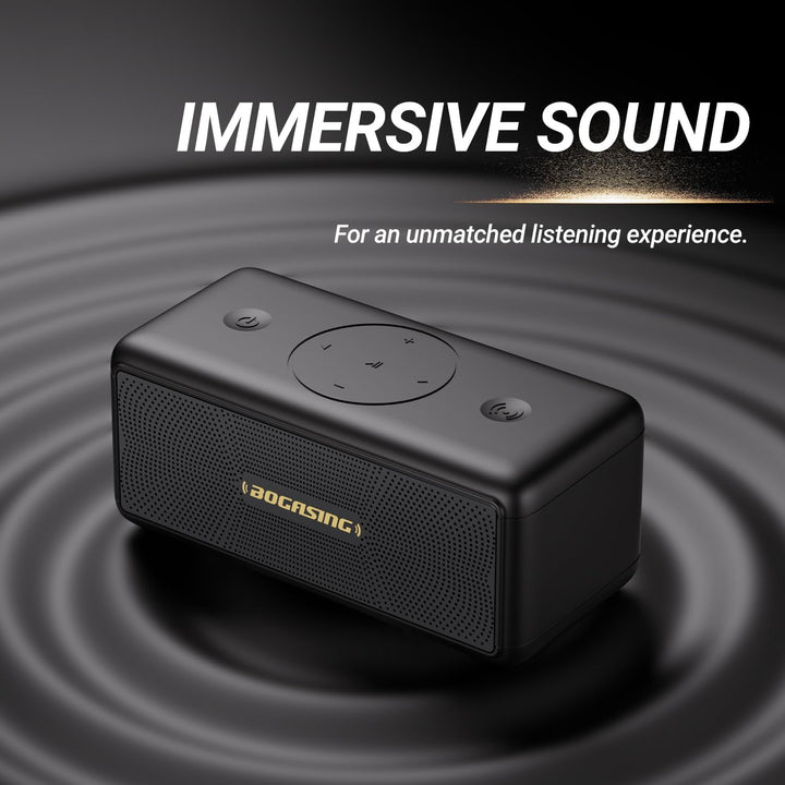 BOGASING Altavoces Bluetooth, altavoz inalámbrico portátil M5 con s...