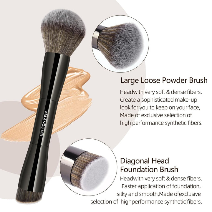 MAANGE 8 Pzas Brochas de Maquillaje con Bolsa, Brochas de Maquillaj...