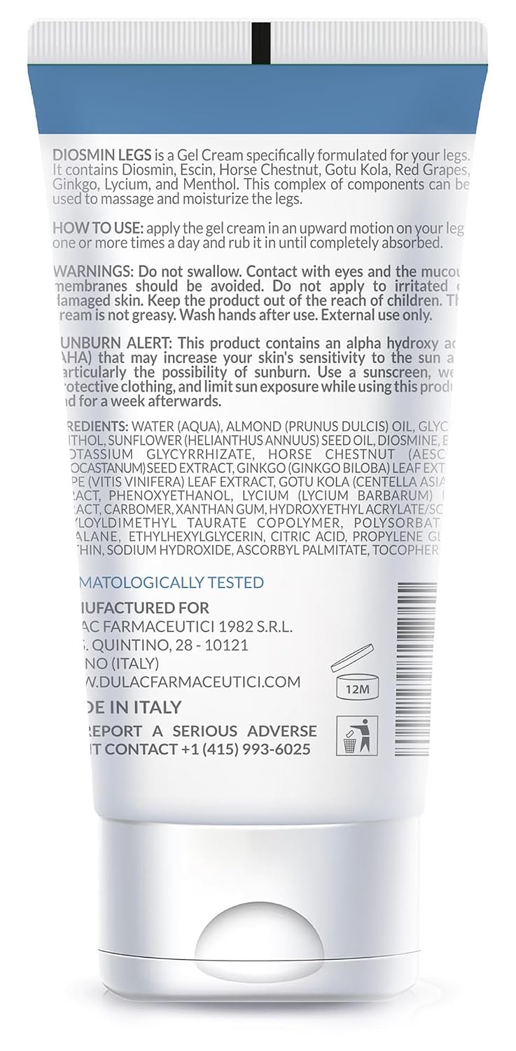 Dulàc - Diosmin Legs 5.07 fl oz - Tratamiento de venas varicosas pa...