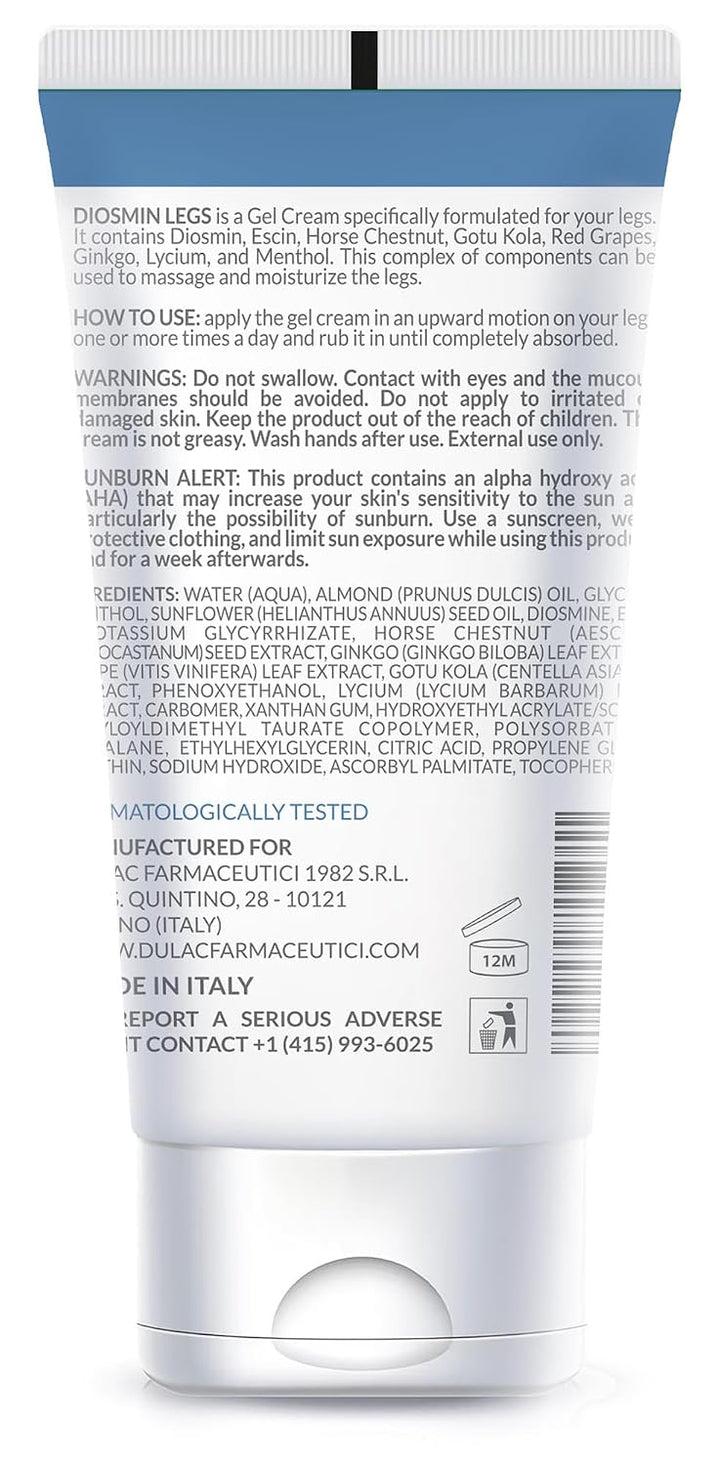 Dulàc - Diosmin Legs 5.07 fl oz - Tratamiento de venas varicosas pa...