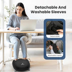 COMFIER Shiatsu - Masajeador de pies con calor para neuropatía de fascitis plantar, masajeador de pies con vibración de amasamiento profundo para mamá, papá, hombres y mujeres, uso en casa y oficina