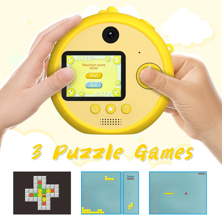 Cámara para niños con trípode, cámara digital para niños de 3 a 12...