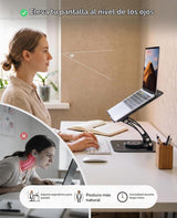 Nulaxy Soporte ergonómico giratorio de 360° para computadora portát...