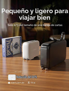 LISEN Mini cargador portátil 3 en 1 para iPhone 18 Pro/Pro Max/Duo, cable, 7000 mAh, Blanco perla