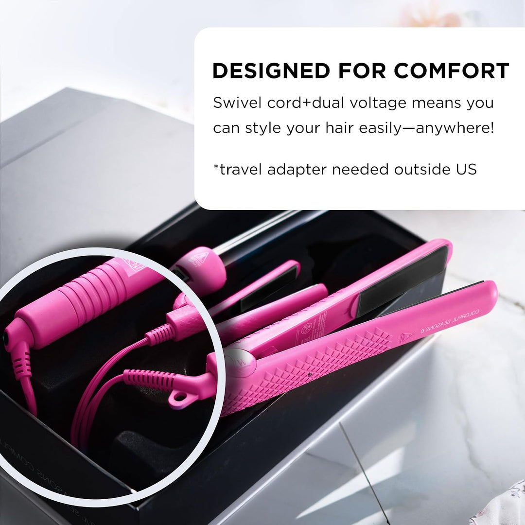 HerStyler Combo de alisador de pelo \u2013 Mini plancha plana, alis...
