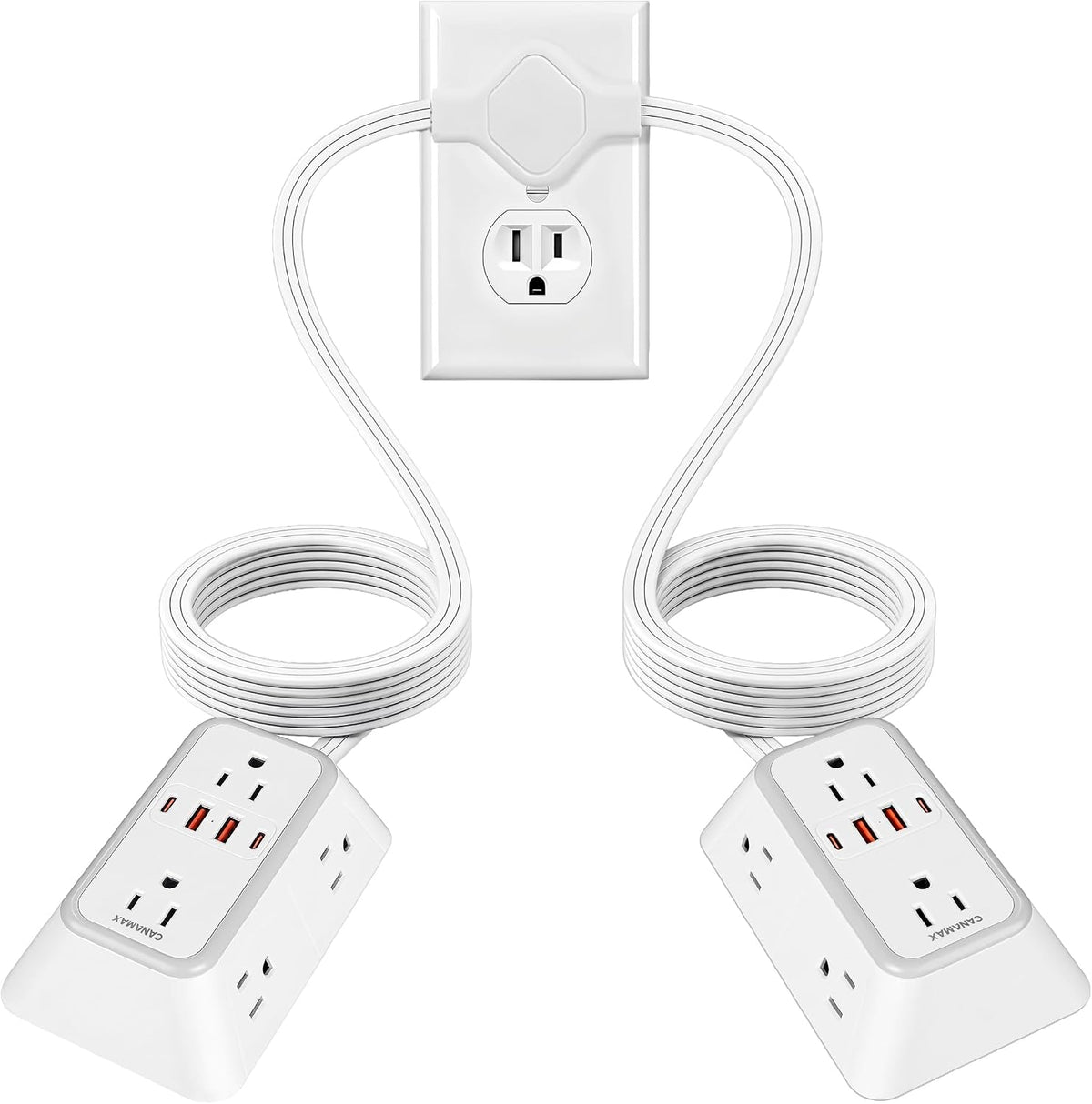 Canamax, hub USB, adaptador 5V/2.4A