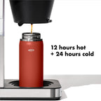 OXO Good Grips - Taza de café de viaje de 16 onzas con tapa SimplyClean