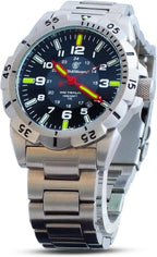 Reloj Smith & Wesson Emissary Swiss Tritium H3 para hombre, caja y correa de acero inoxidable, bisel giratorio, relojes militares duraderos para hombre, 44mm, relojes analógicos para hombre, reloj de