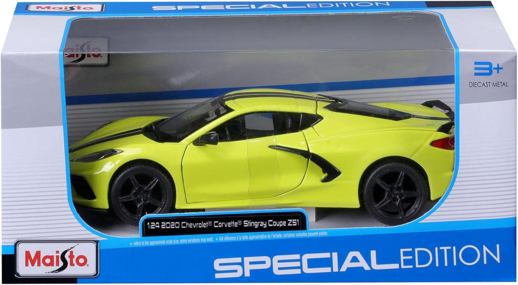 Maisto 1:24 SE 2020 Chevrolet Corvette Stingray Z51 - Amarillo