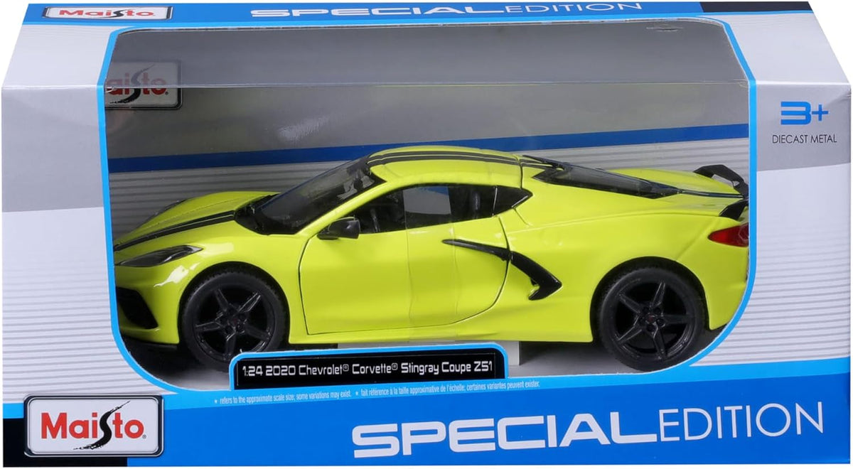 Maisto 1:24 SE 2020 Chevrolet Corvette Stingray Z51 - Amarillo