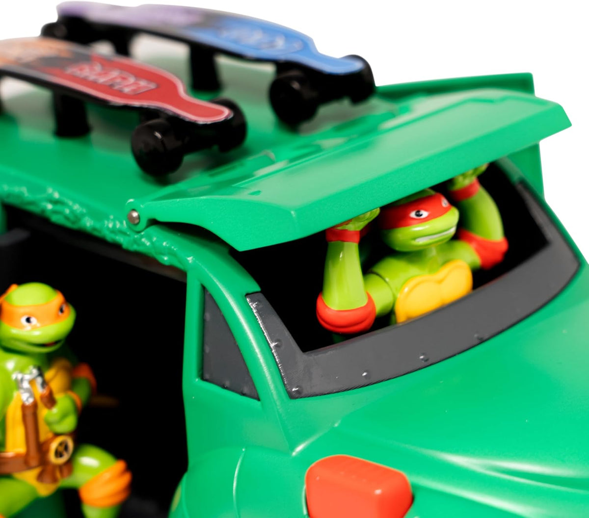Teenage Mutant Ninja Turtles, Turtle Party Cruiser con luces y sonidos, estilo vintage, juego interactivo, a partir de 3 años