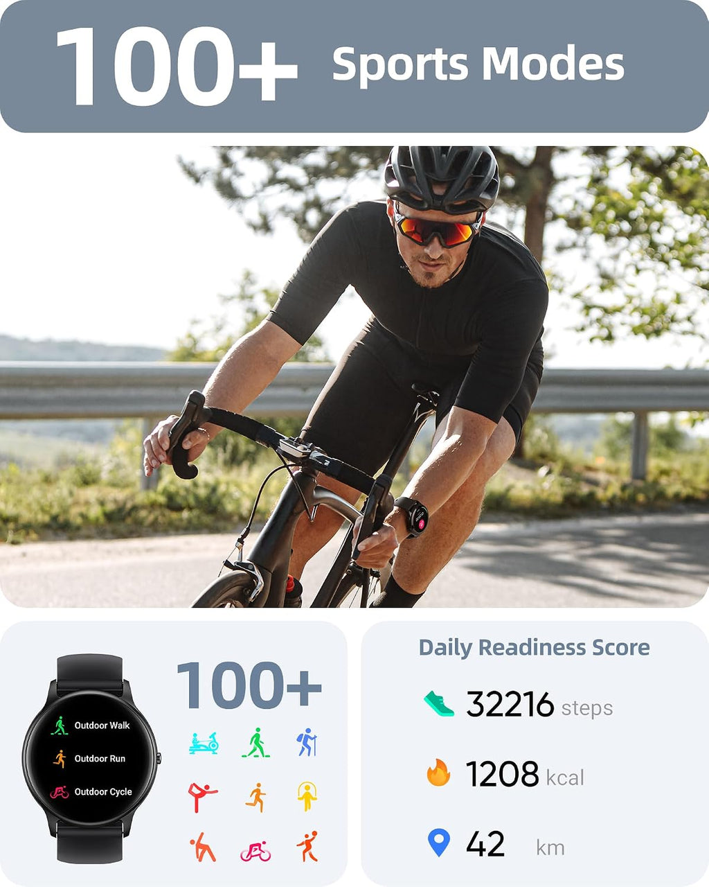 Parsonver Reloj inteligente para hombres y mujeres (respuesta/hacer