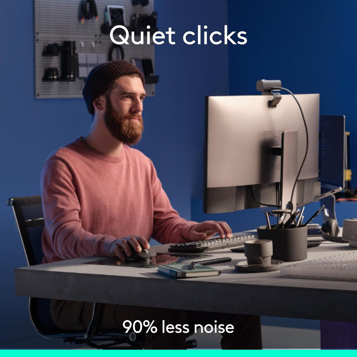 Logitech MX - Mini teclado inalámbrico iluminado mecánico, interrup...