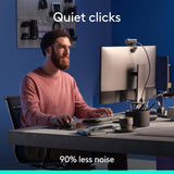 Logitech MX Keys S - Teclado inalámbrico, perfil bajo, escritura si...