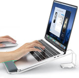 Soporte de acrílico para laptop para escritorio, soporte para lapto...