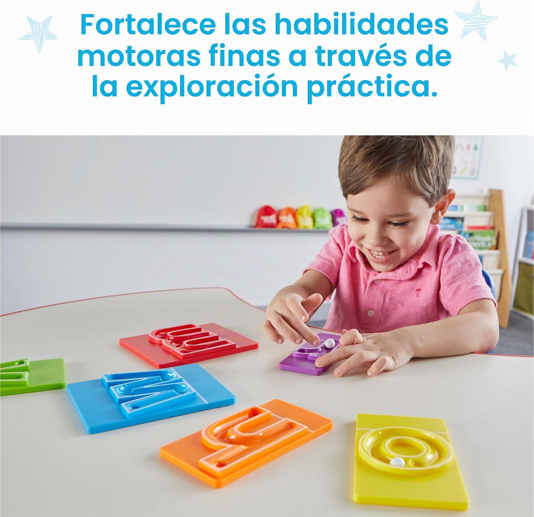 hand2mind MarbleTracers - Letras minúsculas, 24 bandejas de rastreo...