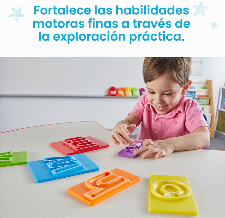 hand2mind MarbleTracers - Letras minúsculas, 24 bandejas de rastreo...