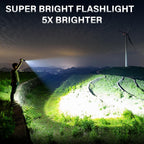 AKNEAR Linterna LED recargable de alto lumen súper brillante portátil
