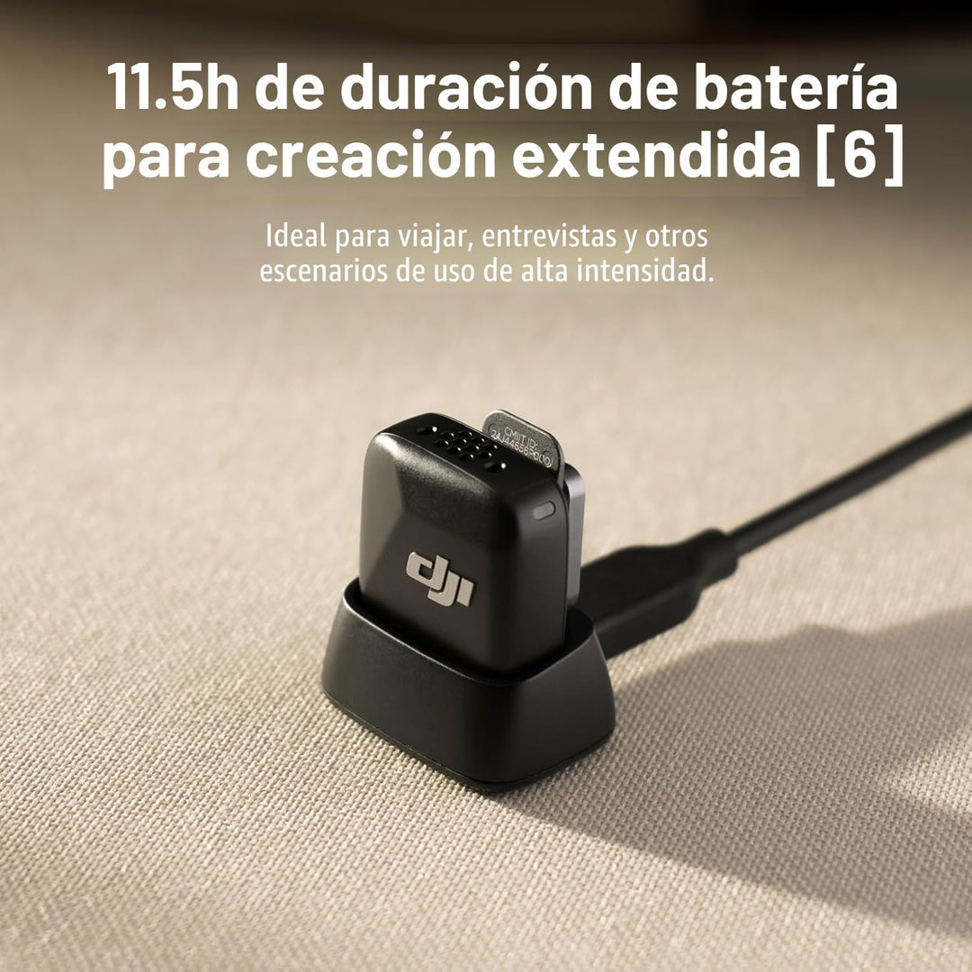DJI Mic Mini (2 TX + 1 Mobile RX), micrófono inalámbrico Lavalier p...