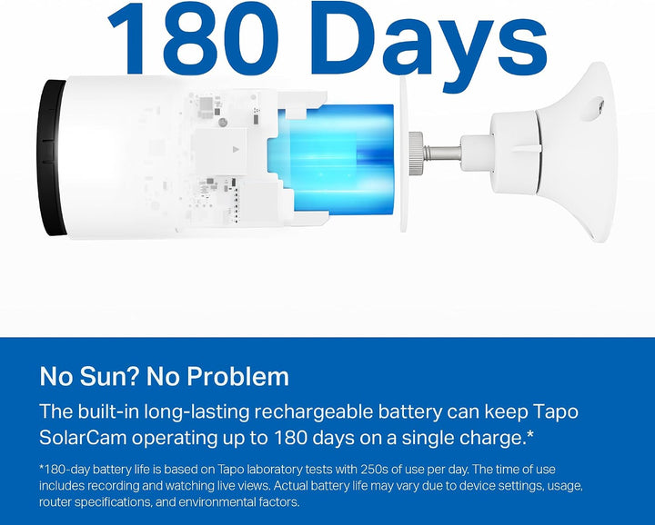 Tapo SolarCam - Cámara de seguridad inalámbrica de 1080p para exter...