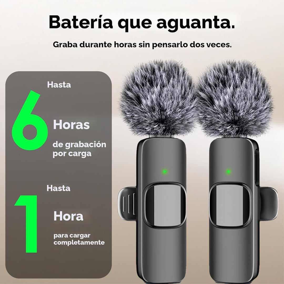 Mini Mic Pro (Último Modelo - Micrófono Inalámbrico Profesional par...