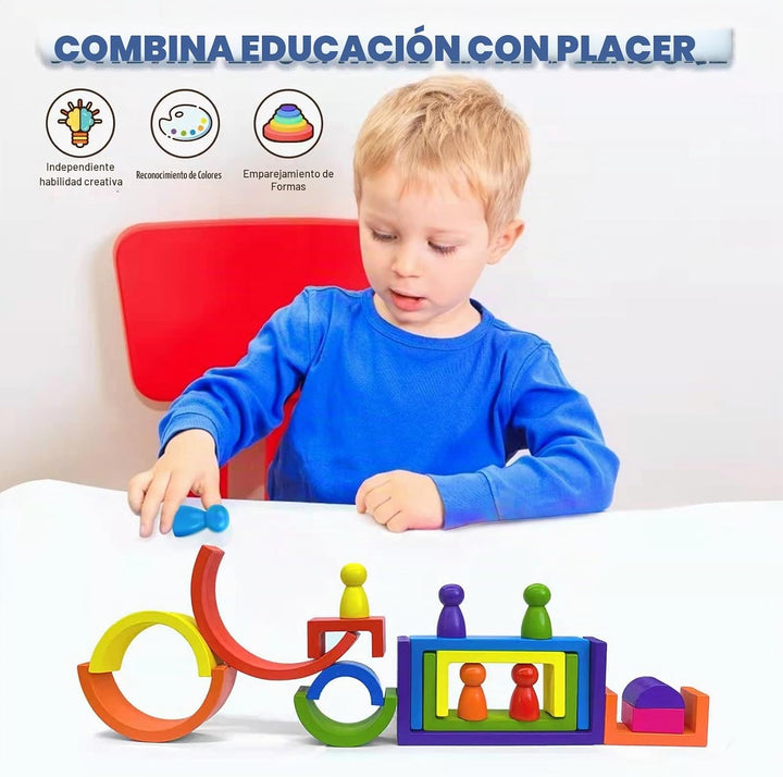 BOZE SUPOD Juguetes de madera, juguetes Montessori para niños de 3,...