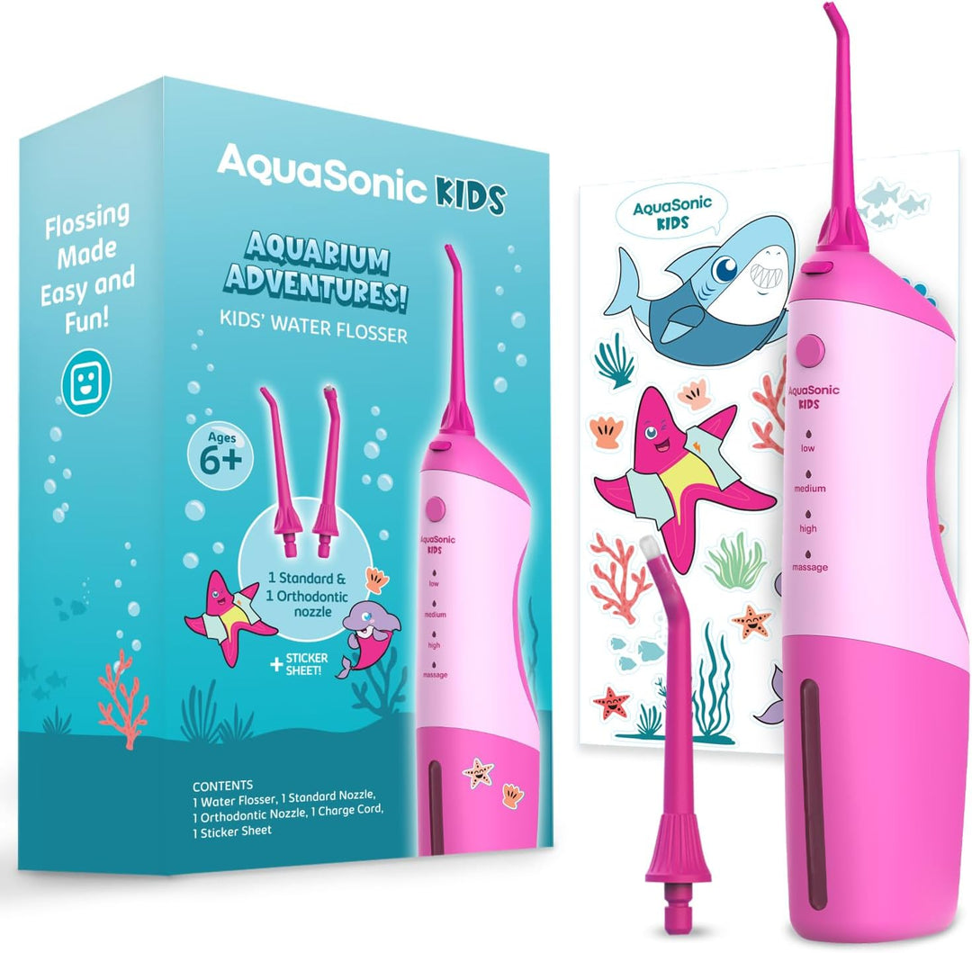 AquaSonic Hilo Dental de Agua para Niños de 6+ Años | Boquilla Está...