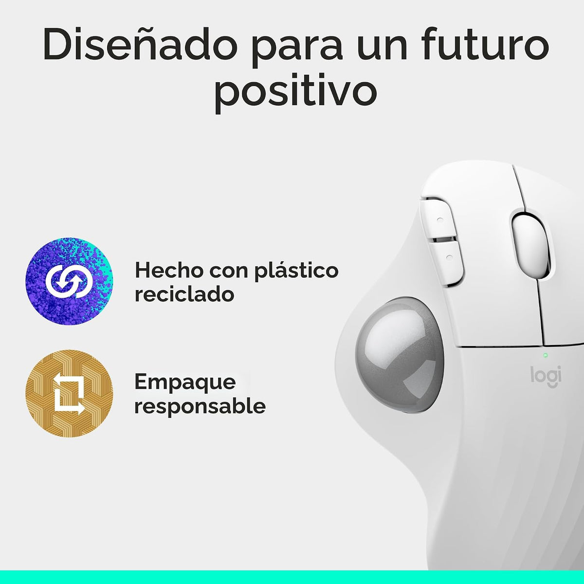 Logitech Ergo M575S Ratón Inalámbrico Trackball, Ratón Inalámbrico...