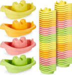 Woanger 60 mini botes de juguete de plástico para el baño, macaron