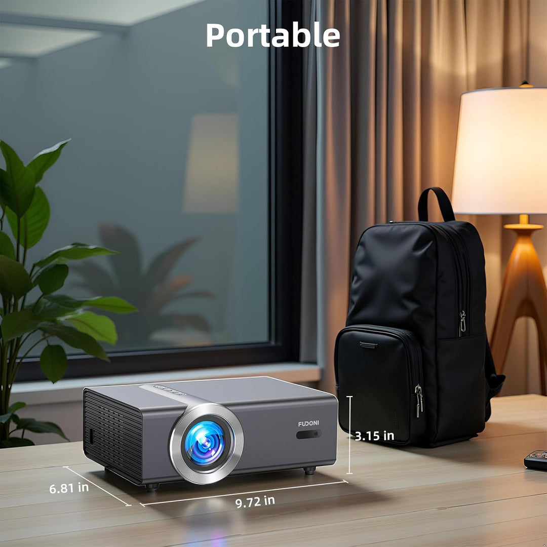 Proyector [Enfoque Eléctrico\/Auto Keystone] con WiFi y Bluetooth,...