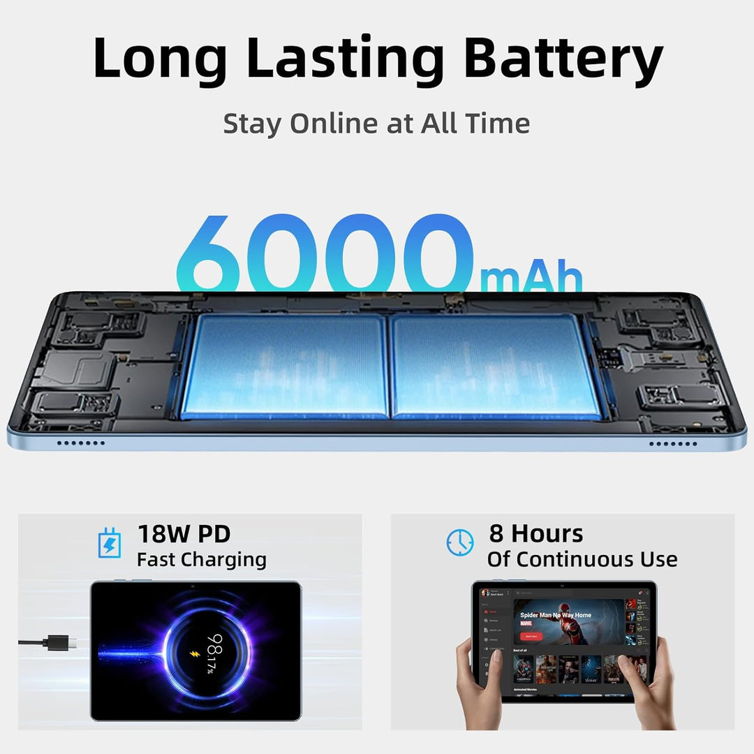 Tablet Android 16 actualizada 2026 de 10.1 pulgadas, procesador Oct...