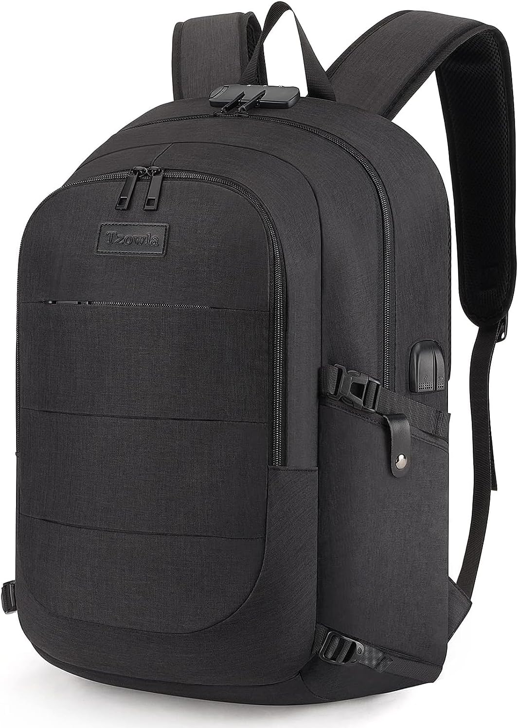 Tzowla, mochila para computadora portátil antirrobo resistente al a...