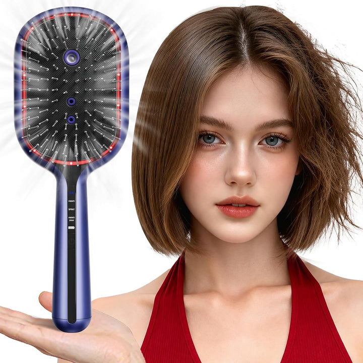 5-in-1 Electric Spray Air Cushion Massage Comb for Women Misting Ha...