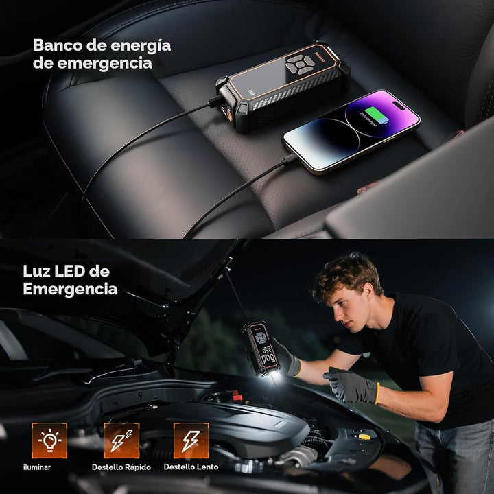 OlarHike Compresor de aire portátil para inflador de neumáticos, 15...