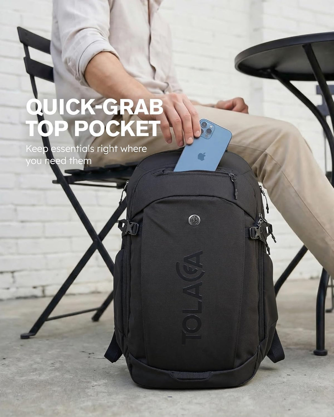 Tolaccea Travel Laptop Backpack 32L, TSA Friendly Flight Approved C...