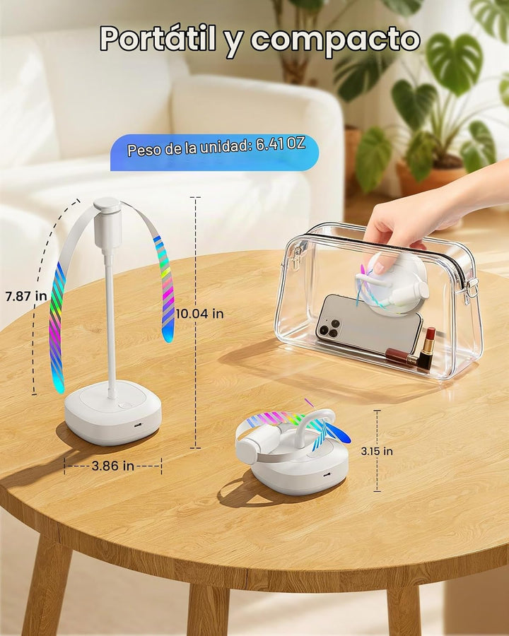 Edvision Fly Fans para mesas, ventilador de alimentos recargable de...
